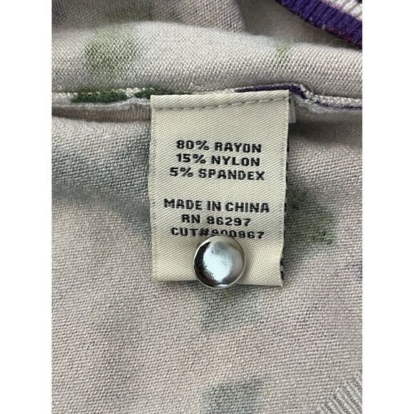 Vertigo Paris Womens Small Button Cardigan Sweater Grape Geometric NWT $160 - Picture 5 of 6